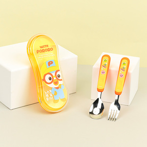 릴팡 뽀로로 더블컬러 큐티 스푼포크케이스세트 / PR8535 유아용품 릴팡 